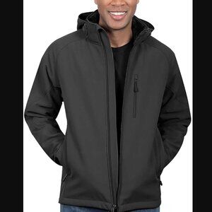 Kirkland Water-Resistant Fleece Lined Softshell Jacket Grey Large